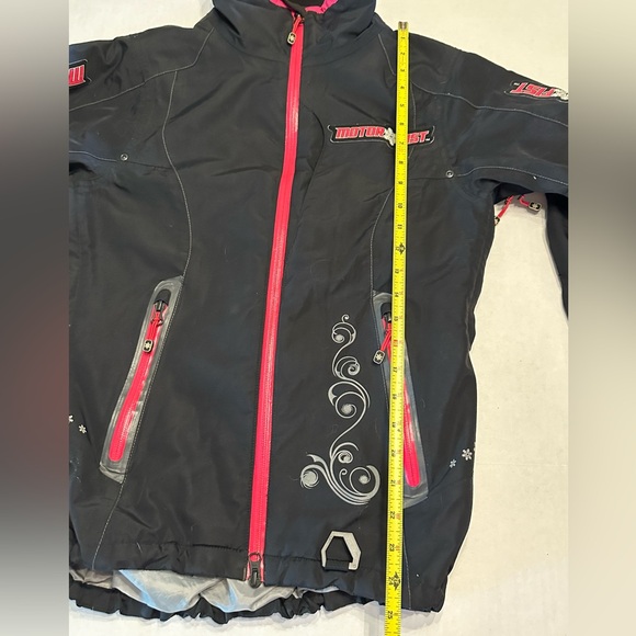 Motorfist Black and Pink Snowboard Snowmobile Ladies Outerwear Winter Jacket - Picture 10 of 12